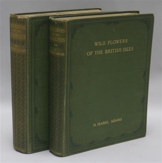 Adams, Harriet Isabel - Wild Flowers of the British Isles, 2 vols, quarto, cloth, London 1907 (2)